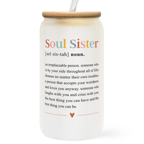 Gifts for Friends Female - Friend Gifts for Women Birthday, Birthday Gifts for Women Friendship - Friendship Gifts for Women Friends, Gifts for Best Friends Women, Bestie Gifts for Women - Can Glass