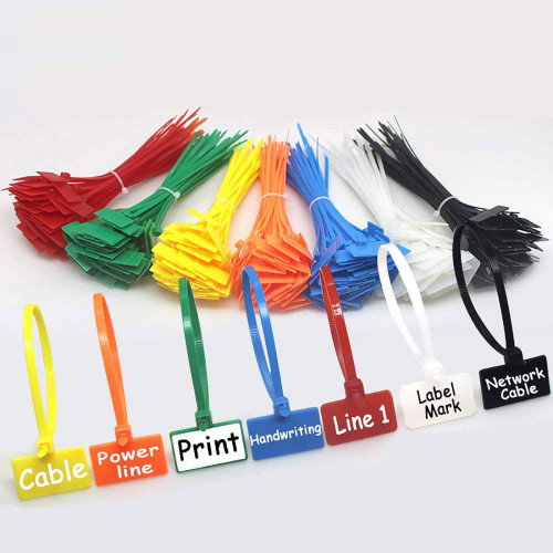 NICE PURCHASE 250pcs 6 inch Wire Zip Ties Self-locking Plastic Nylon Cable Ties Multicolor Network Wire Plastic Straps Label Mark Tag