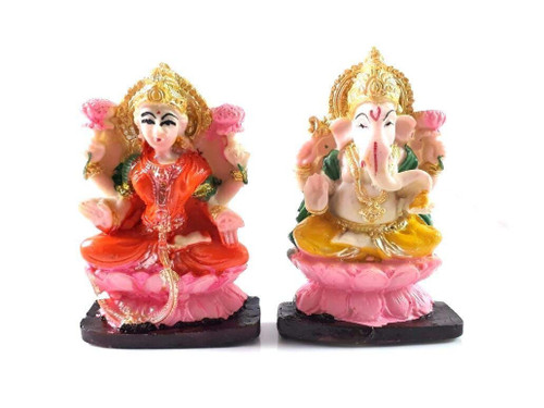 4" Beautiful Pair of Lord Ganesha and Lakshmi Resin Statue for Diwali/Deepawali Pooja puja. Laxmi Ganesh Statue. Diwali Pooja. Deewali/Deepawali Puja Statue 4" Beautiful Pair of Lord Ganesha and Lakshmi Resin Statue for Diwali/Deepawali Pooja puja. Laxmi Ganesh Statue. Diwali Pooja. Deewali/Deepawali Puja Statue