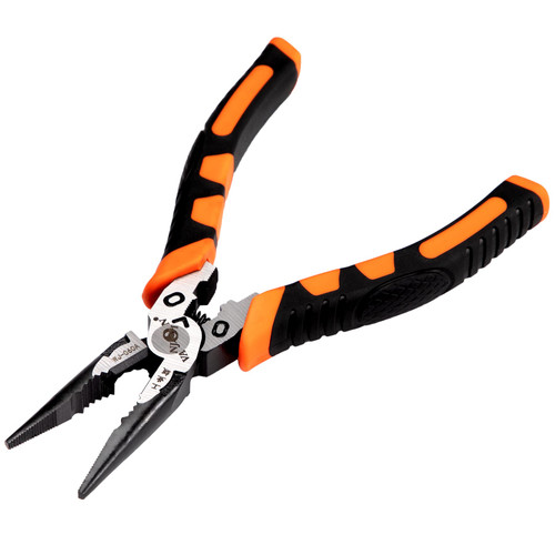 VANJOIN Needle Nose Pliers, 6.5-inch Needle-nose Pliers with Wire Cutter Pliers/Wire Crimping Tool, Long Needle Nose Pliers for Removing Screws Cutting Jewelry Making Fishing