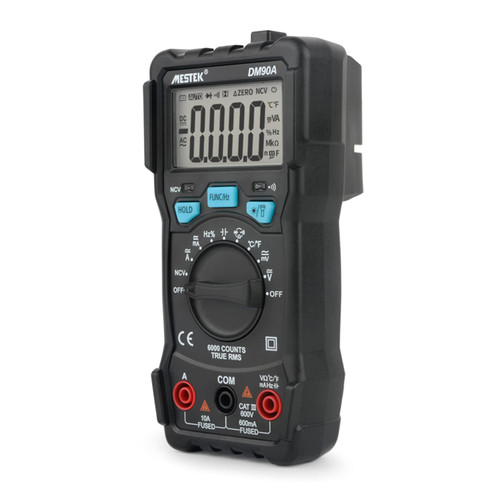 Digital Multimeter TRMS Multi Testers Auto-Ranging Meter 6000 Counts Ohmmeter Measures Capacitance Diodes Temp Hz 6000 Count Multimeter
