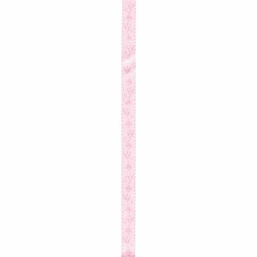 Offray Polyfleur Craft Ribbon, 3/8-Inch x 9-Feet, Light Pink