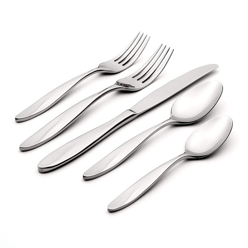 Oneida Tonya 20 Piece Everyday Flatware Set, Service for 4, 18/0 Stainless Steel, silverware set