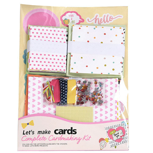 Huralona Handmade DIY Greeting Card Kits includes 16 Blank Cards 16 Colorful Envelopes with Decoration Accessories for Craft Birthday Thanksgiving Christmas Wedding Invitation Card Making Pink