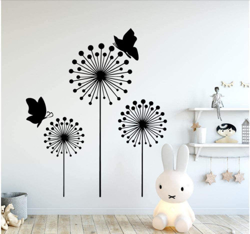 RTYUIHN Classic Dandelion Vinyl Wallpaper Children's Room Decoration Furniture Roll Home Decoration 57x68cm Wall Sticker 3D