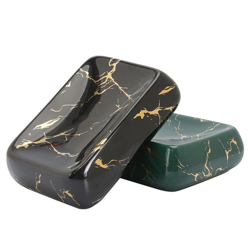 Soap Bar Holder Creative Ceramic Soap Dish Hotel Special Nordic Style Ceramic Soap Dish Drain Toilet Light Luxury Personality Cute Soap Box 2 Pieces Soap Box Soap Saver