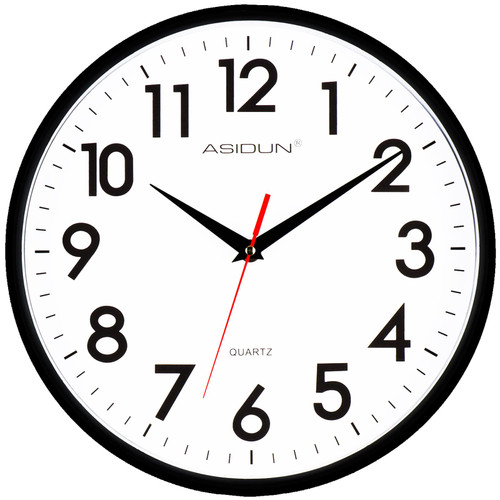Modern Wall Clock 12 Inch Silent Non-Ticking Quality Quartz Battery Operated Classic Clock Easy to Read Home/Office/School/Bathroom/Kitchen/Bedroom Clock Modern Wall Clock 12 Inch Silent Non-Ticking Quality Quartz Battery Operated Classic Clock Easy to Read Home/Office/School/Bathroom/Kitchen/Bedroom Clock