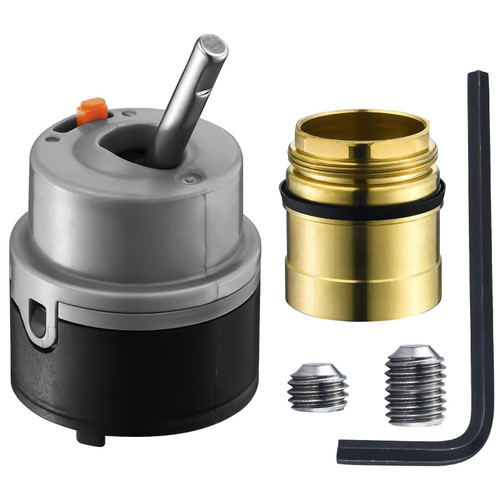 RP50587 Cartridge Compatible with Delta Single Handle Kitchen and Lavatory Faucets, Works with DIAMOND Seal Technology Models Featuring a 36 mm Motion Cartridge, RP51503 Bonnet Nut