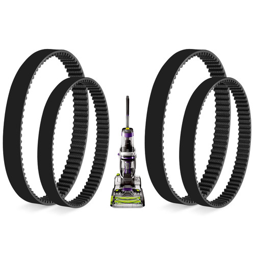 KEEPOW Proheat 2X Revolution Belts Set Compatible with Bissell ProHeat 2X Revolution Pet Pro Cleaner 1986,1964,2007,2007P, Parts# 1611129 & 1611130