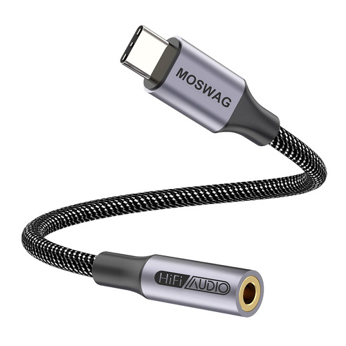 MOSWAG USB Type C to 3.5mm Headphone Jack Adapter, Audio Adapter USB C to Aux Dongle Cable Cord for Samsung Galaxy S21 S20 Ultra S20+ Note 20 10 S10 S9 Plus,Pixel 4 3 2 XL and More MOSWAG USB Type C to 3.5mm Headphone Jack Adapter, Audio Adapter USB C to Aux Dongle Cable Cord for Samsung Galaxy S21 S20 Ultra S20+ Note 20 10 S10 S9 Plus,Pixel 4 3 2 XL and More