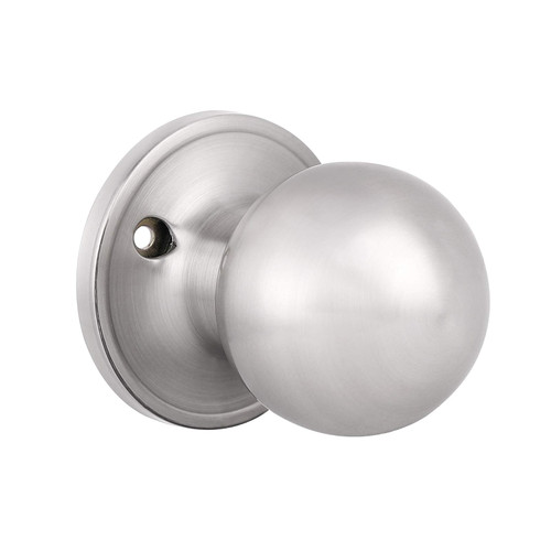 Probrico(2 Pack Round Satin Nickel Single Dummy Door Knobs, Individual Non-Turning Dummy Door Knob Single Side, Interior Door Knobs, Easy Installation