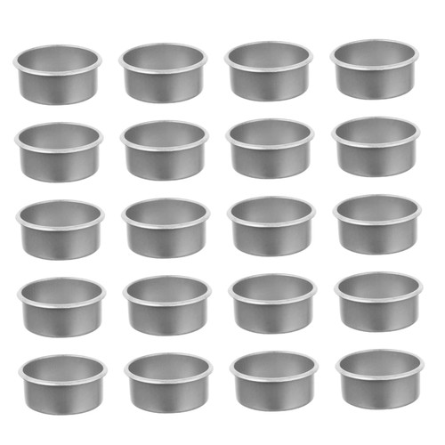 BESTOYARD 20pcs Candle Empty Cup Small Candles in Bulk Desk Topper Home Decorations Votive Candles Iron Candle Cup Desktop Decor Iron Candleholder Elegant Candle Holder Cup for Candle Brass