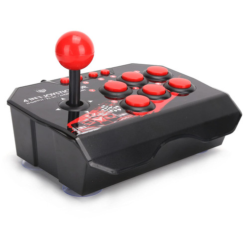 PUSOKEI Arcade Fight Stick PC Game Joysticks, Wired Arcade Game Fighting Joystick Controller, Games Accessories for Switch/PC/PS3 Universal Mini Fighting Joystick