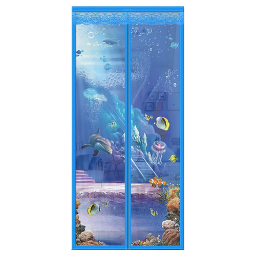 Konsilsa Magnetic Screen Door, Fiberglass Screens Curtain Doors Self Sealing Heavy Duty Mesh Net Full Frame Hook & Loop Mesh Screen Doors for Single Sliding French Front Patio Garage Balcony Door