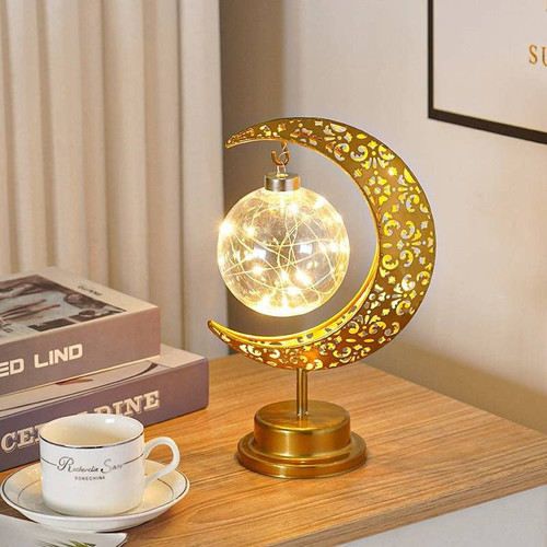 LED Moon Light | Table Lamp | Decorative Star Lamp | Decorative Ball Lamp | Office & Home Decor | Battery Operated Bedroom Light Night | Magic Moon Night Light | Starry Night Lamp (Moonlight)