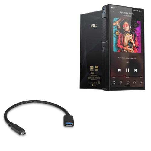BoxWave Cable Compatible with FiiO M11 Plus - USB Expansion Adapter, Add USB Connected Hardware to Your Phone for FiiO M11 Plus