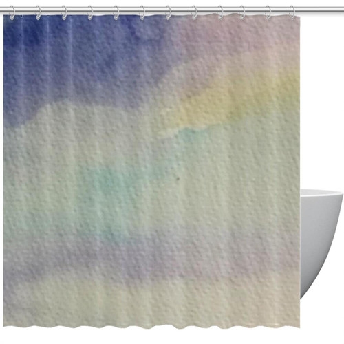 VAPOKF Shower Curtain for Bathroom Decor, Hazy Waterproof Polyester Fabric Bath Curtain Set with 12 Hooks - 66x72 Inches VAPOKF Shower Curtain for Bathroom Decor, Hazy Waterproof Polyester Fabric Bath Curtain Set with 12 Hooks - 66x72 Inches