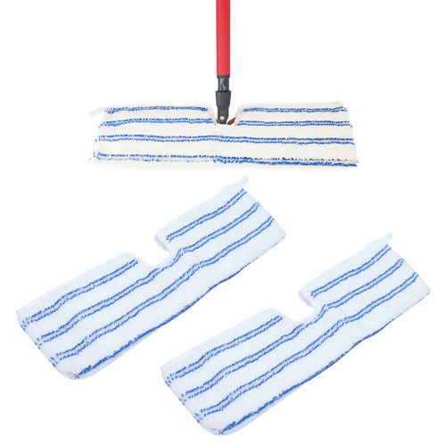 VTOSEN 2PCS Mop Head Pad Sleeve - Washable Microfiber Mop Replacement Pad - Reusable Mop Refill - Durable Mop Pad for Effortless Cleaning
