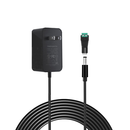 12V 3A Power Supply AC Adapter, Hosyl UL Listed AC 100-240V to DC 12 Volt 3 amp Power Supply with 5.5mm x 2.1mm Wall Plug