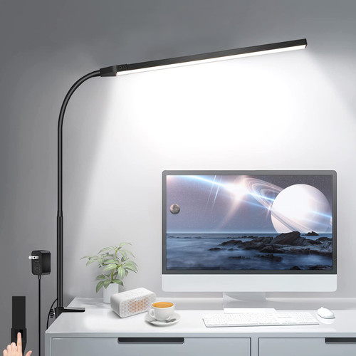 Aedcbaide Desk Lamp for Home Office 108PCS LED Desk Lamp 40CM Head Flexible Gooseneck Desk Light, Eye-Caring Touch Control, 3 Color Modes Stepless Dimmable Brightness Clamp Lamp for Reading Study Aedcbaide Desk Lamp for Home Office 108PCS LED Desk Lamp 40CM Head Flexible Gooseneck Desk Light, Eye-Caring Touch Control, 3 Color Modes Stepless Dimmable Brightness Clamp Lamp for Reading Study