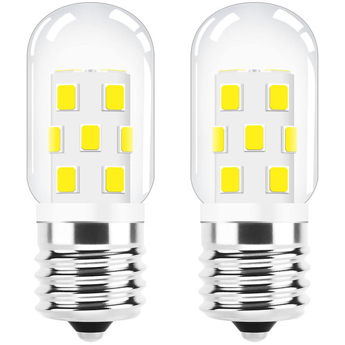 LED Microwave Oven Bulb, E17 LED Bulb Dimmable, 40W Incandescent Equivalent, 4000K Natural White Appliance Bulb for Stove Top, Refrigerator, Range Hood, 120V 3W 380LM, E17 Intermediate Base, Pack of 2 LED Microwave Oven Bulb, E17 LED Bulb Dimmable, 40W Incandescent Equivalent, 4000K Natural White Appliance Bulb for Stove Top, Refrigerator, Range Hood, 120V 3W 380LM, E17 Intermediate Base, Pack of 2