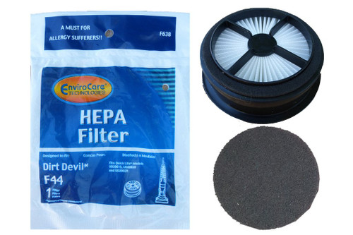 EnviroCare Replacement Premium Vacuum Cleaner HEPA Filter made to fit Dirt Devil F44 Quick Lite Uprights