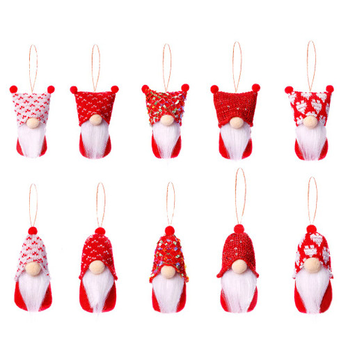 yunestry Christmas Tree Hanging Gnomes Ornaments Set of 10 Swedish Handmade Plush Gnome Santa Elf Hanging Valentine's Day Home Decorations yunestry Christmas Tree Hanging Gnomes Ornaments Set of 10 Swedish Handmade Plush Gnome Santa Elf Hanging Valentine's Day Home Decorations