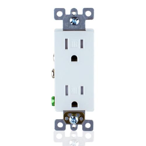 Faith Tamper-Resistant Outlet, 15A 125V Decorator Receptacles, UL-Listed, White