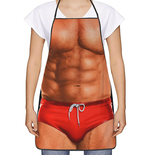 Pooizsdzzz funny aprons for men Apron Kitchen Chef Cooking Gag Gift Creative Funny Grilling Baking gag gifts for men sexy