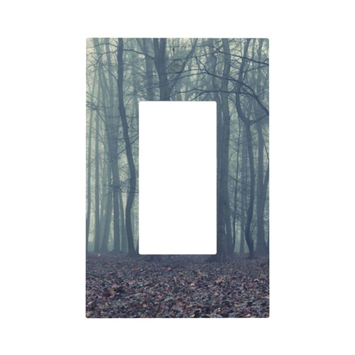 Foggy Evening in The Autumn Forest Wall Plate Cover 1 Gang Wall Plate Single Gang Light Switch Cover Electrical Receptacle Plug Covers Outlet Switch Cover for Electrical Outlets Decor Foggy Evening in The Autumn Forest Wall Plate Cover 1 Gang Wall Plate Single Gang Light Switch Cover Electrical Receptacle Plug Covers Outlet Switch Cover for Electrical Outlets Decor