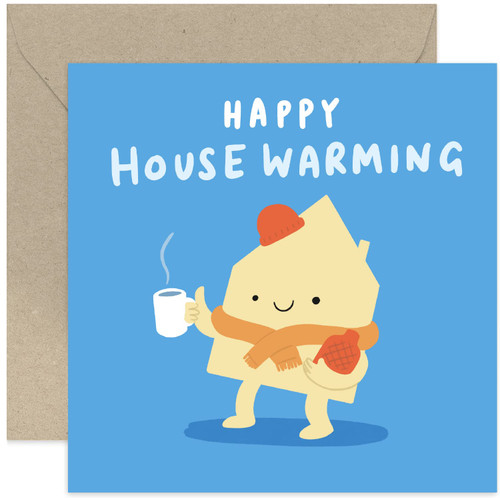 Old English Co. Cute Housewarming Card for Couple - Funny New Home Greeting Card for Them - Congratulations on New Home Greeting Card for Him Her | Blank Inside with Envelope