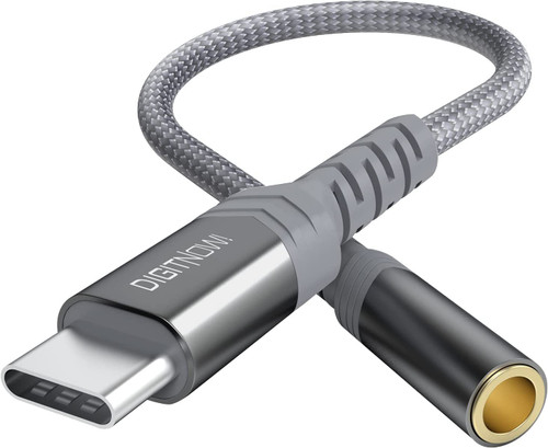 USB-C to 3.5mm Female Headphone Jack Adapter, USB Type C to AUX Audio Dongle Cable Cord Compatible with Samsung Galaxy S21 S20 Ultra S20+ Note 20 S10,iPad Pro,Pixel 4 3 2 XL and More (Grey)