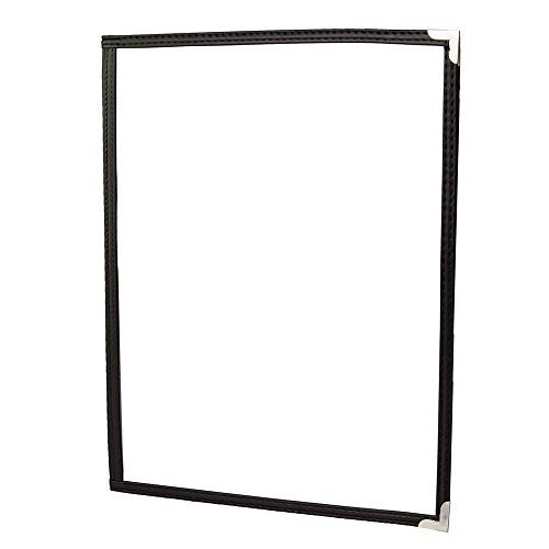 30 Pack of Menu Covers - Single Page, 2 View, Fits 8.5 x 11 Inch Paper - Restaurant Menu Covers