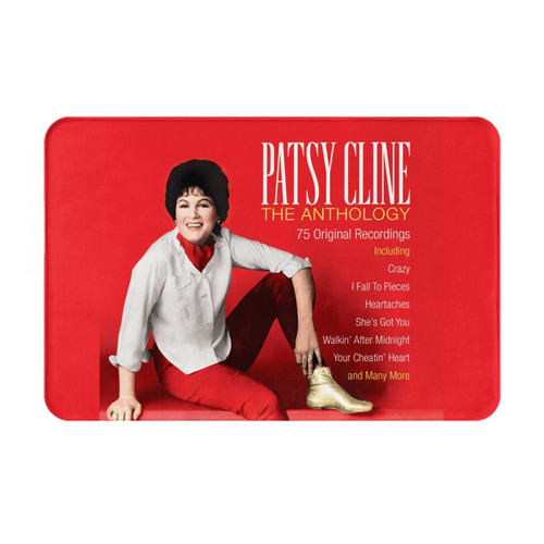 Patsy Cline The Anthology Welcome Door Mats 16x24in Non-Slip Doormat Entryway Mat for Home Bathroom Bedroom Living Room