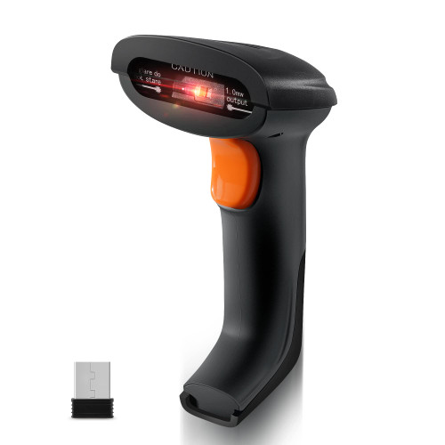 JRHC Handheld Barcode Scanner,Rechargeable 1D Wireless CCD Bar Code Reader Scanner for POS System Sensing, Store, Supermarket, Warehouse