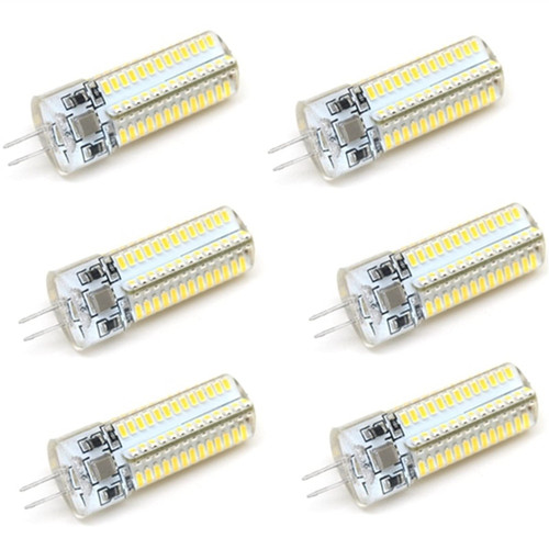 G4 LED Bulb 5 Watt 104-LED Lamps of 400-450lumens 3014 SMD LED Chip LED Light,Replacement of 40W Halogen,220V,6 Pack (Color : Cool White)