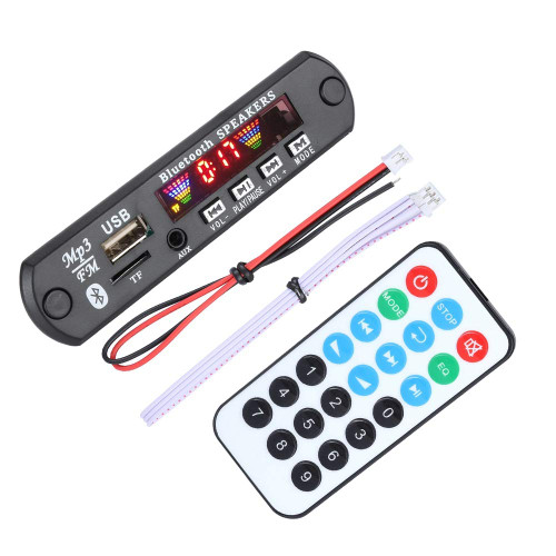 Decoding Card, MP3 Decoder Card Audio Music Bluetooth 5.0 Car Music MP3 Decoder Audio Modules Support AUX, FM, USB, TF FM APE FLAC.