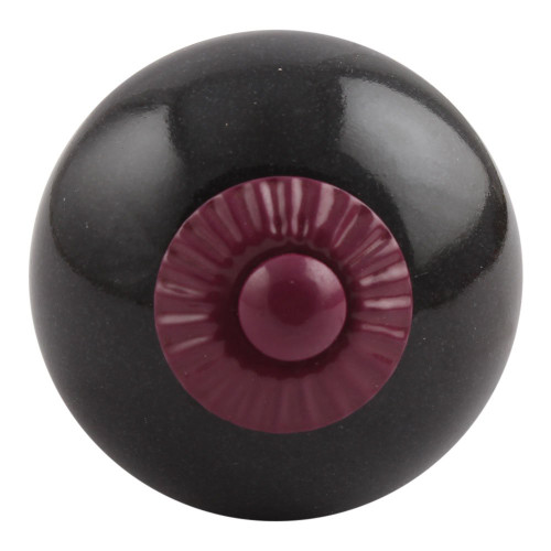 Indian Shelf 8 Pack Knobs for Cabinets|Round Farmhouse Knobs for Dresser Drawers|Black Cute Dresser Knobs|Ceramic Knobs & Pulls for Cabinets & Drawers|Drawer Hardware Pulls|Fancy Door Knobs