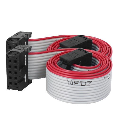 uxcell IDE PATA Flat Ribbon Cable, Female to Female, 10-Pin, 50 cm, 2.54 mm, 2 Pieces