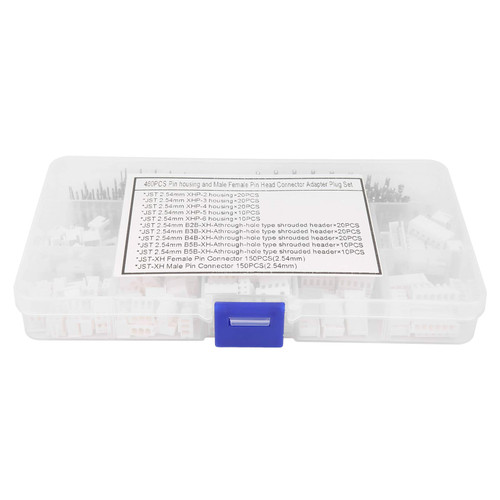 460PCS Wire Connectors, DIY Male Female Connector with Storage Case, JST Connector Kit