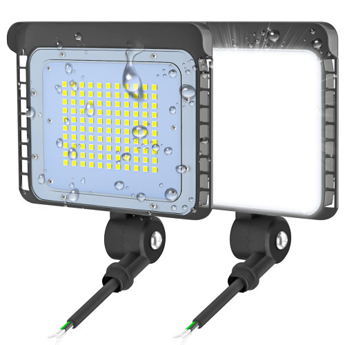 2 Pack Outdoor LED Flood Lights 50W Dusk to Dawn Photocell Sensor 5000K Daylight 7528LM Commercial Security Lighting Waterproof IP65 Knuckle Mount Adjustable 110V Exterior Floodlight 5 Years Warranty 2 Pack Outdoor LED Flood Lights 50W Dusk to Dawn Photocell Sensor 5000K Daylight 7528LM Commercial Security Lighting Waterproof IP65 Knuckle Mount Adjustable 110V Exterior Floodlight 5 Years Warranty