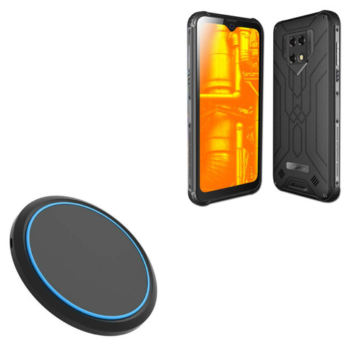 BoxWave Charger Compatible with Blackview BV9800 Pro - SwiftCharge PowerDisc Wireless Charger (15W) with Wireless Chargers That Require QC3.0 minicube, Qi Wireless 15W Circular Desktop Charger BoxWave Charger Compatible with Blackview BV9800 Pro - SwiftCharge PowerDisc Wireless Charger (15W) with Wireless Chargers That Require QC3.0 minicube, Qi Wireless 15W Circular Desktop Charger