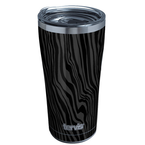 Tervis Triple Walled Midnight Tiger Insulated Tumbler Cup Keeps Drinks Cold & Hot, 20oz, Stainless Steel