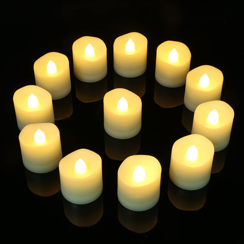 Yme Flameless Tea Light Candles with 6H Timer, LED Battery Operated Votive Candles for Table Lantern Wedding Home Christmas Decorations, Flickering Warm White Light, 12 Pack Yme Flameless Tea Light Candles with 6H Timer, LED Battery Operated Votive Candles for Table Lantern Wedding Home Christmas Decorations, Flickering Warm White Light, 12 Pack