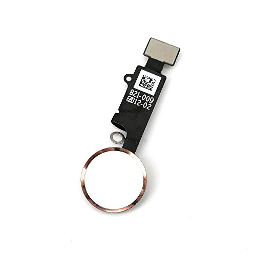 E-repair Home Button Key Fingerprint Touch ID Flex Cable Assembly Replacement For iPhone 7 and 7 Plus (Rose Gold)