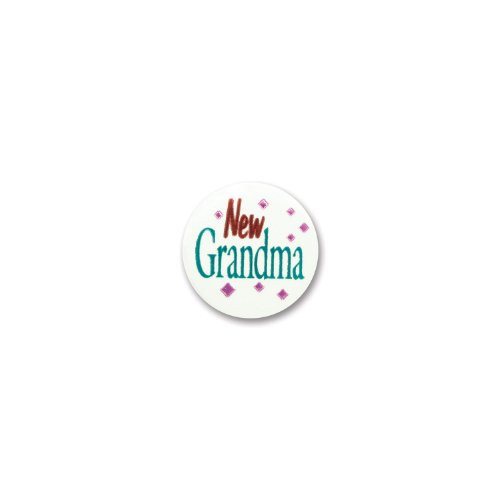 Beistle BN178 New Grandma Satin Buttons, 2-Inch, 6-Pack