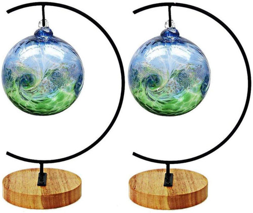 Archi Ornament Display Stand Air Plant Stand Flower Pot Stand Holder Iron Pothook Stand for Hanging Glass Terrarium(2 pcs)