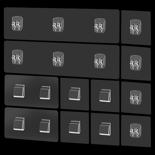 mioule Shower Caddy Adhesive Replacement?Shower Rack Stickers - Shower Shelf Adhesive Strips - Bathroom Rack Sticker - 12 Pack Shower Caddy Adhesive for Replacement