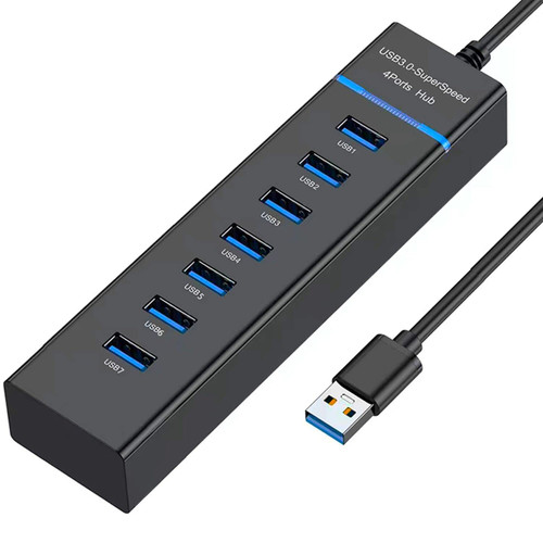 USB Hub 3.0, ANKKY 7-Port USB Data Hub Splitter for Laptop, PC, MacBook, Mac Pro, Mac Mini, iMac, Surface Pro and More USB Devices-1FT USB Hub 3.0, ANKKY 7-Port USB Data Hub Splitter for Laptop, PC, MacBook, Mac Pro, Mac Mini, iMac, Surface Pro and More USB Devices-1FT