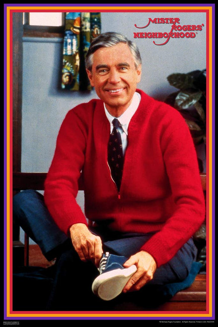 Pyramid America Mister Rogers Neighborhood Tying Shoes Cool Wall Decor Art Print Poster 12x18